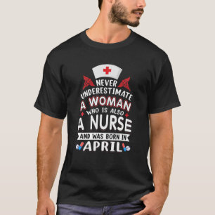 Unterschätzen Sie niemals eine Frau, die eine Kran T-Shirt