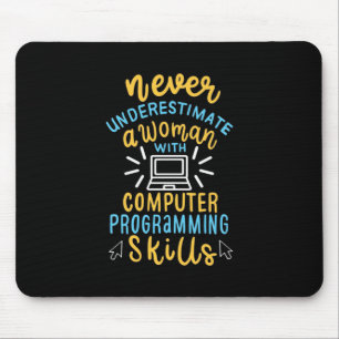 Unterschätzen Sie niemals eine Frau mit einem Comp Mousepad