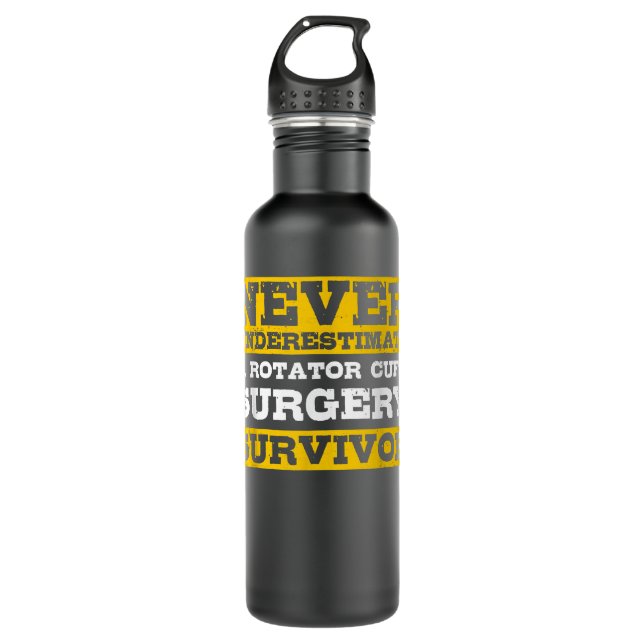 Unterschätzen Sie niemals eine Operation von Rotat Edelstahlflasche (Vorderseite)
