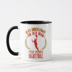 Unterschätzen Sie niemals einen alten Mann, der Ba Tasse