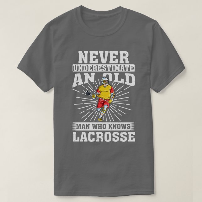 Unterschätzen Sie niemals einen alten Mann, der La T-Shirt (Design vorne)