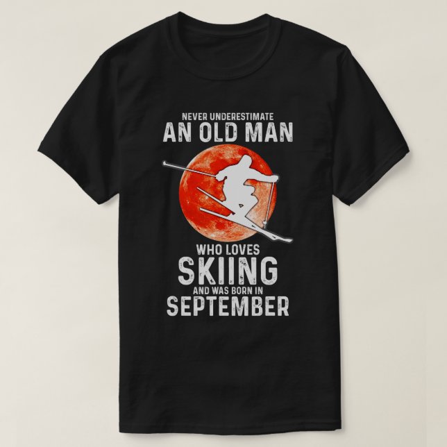 Unterschätzen Sie niemals einen alten Mann, der Li T-Shirt (Design vorne)