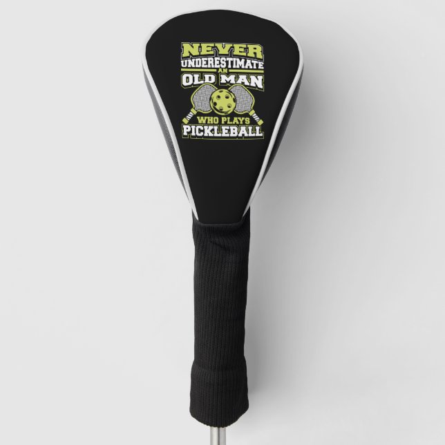 Unterschätzen Sie niemals einen alten Mann, der sp Golf Headcover (Vorderseite)
