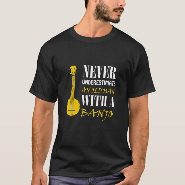 Unterschätzen Sie niemals einen alten Mann mit Ban T-Shirt (Vorderseite)