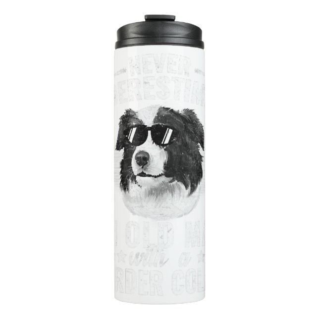 Unterschätzen Sie niemals einen alten Mann mit BCo Thermosbecher (Vorderseite)