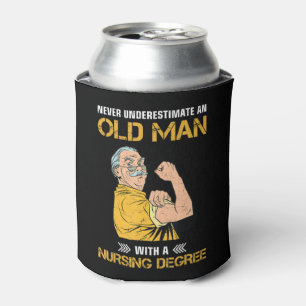 Unterschätzen Sie niemals einen alten Mann mit ein Dosenkühler