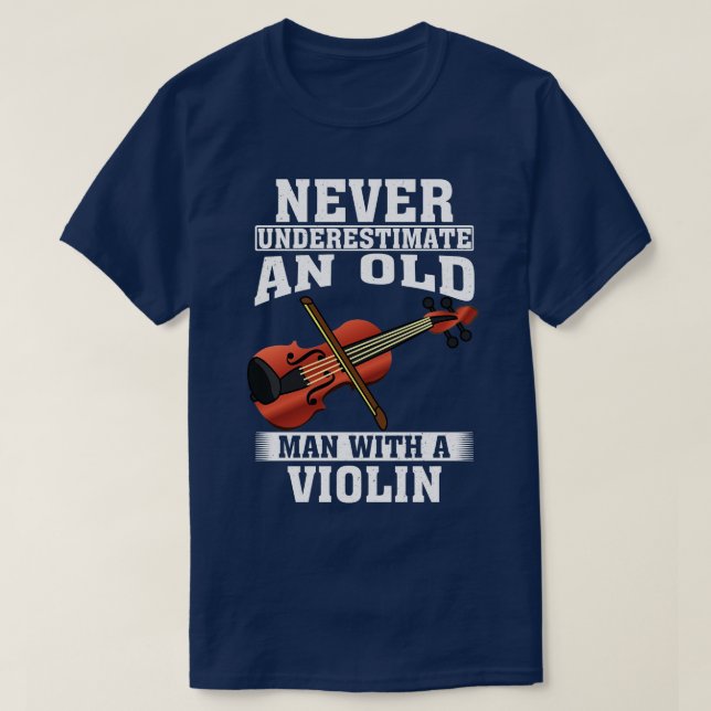 Unterschätzen Sie niemals einen alten Mann mit Gei T-Shirt (Design vorne)