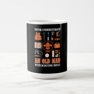 Unterschätzen Sie niemals einen alten Mann mit ges Kaffeetasse