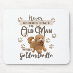 Unterschätzen Sie niemals einen alten Mann mit Go Mousepad