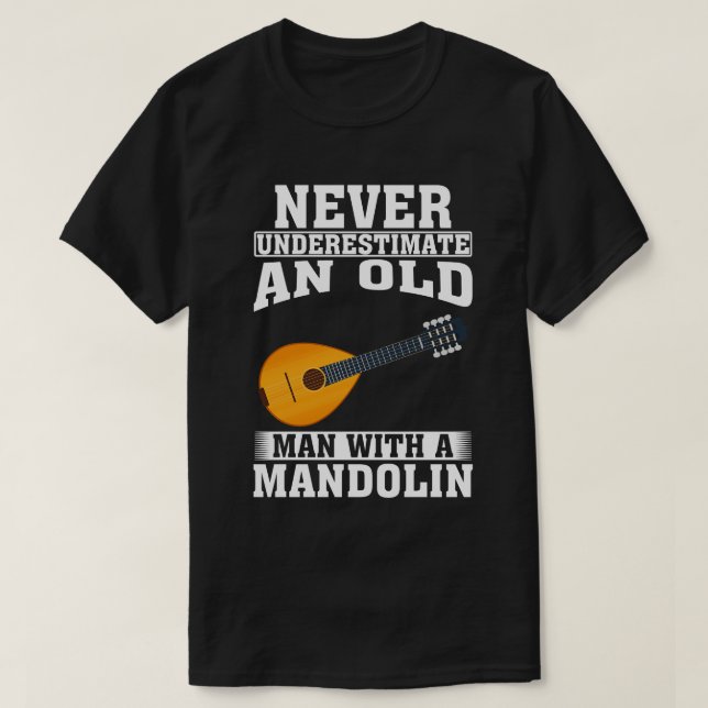 Unterschätzen Sie niemals einen alten Mann mit Man T-Shirt (Design vorne)