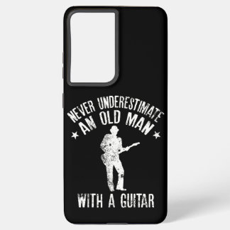 Unterschätzen Sie niemals einen Alten mit Gitarre Samsung Galaxy Hülle