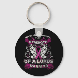 Unterschätzen Sie niemals einen Lupus-Krieger. Schlüsselanhänger