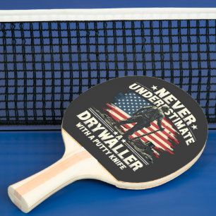 Unterschätzen Sie niemals einen Trockenfahrer mit Tischtennis Schläger