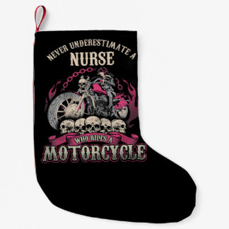 Unterschätzen von Krankenschwestern, die Motorradf Kleiner Weihnachtsstrumpf