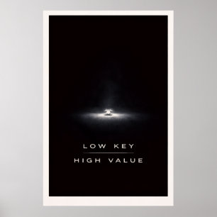 Unterschätzter Minimalist - Motivierende Stille Ma Poster