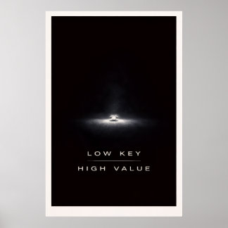 Unterschätzter Minimalist - Motivierende Stille Ma Poster