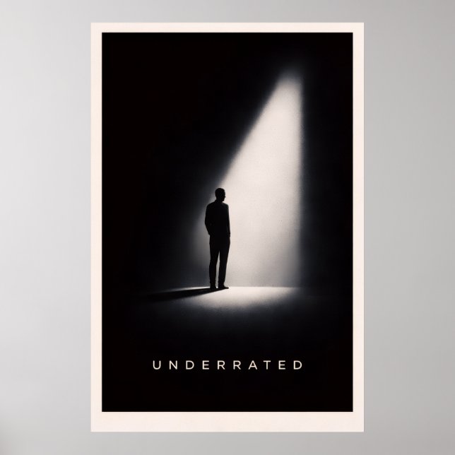 Unterschätztes minimalistisches Poster (Vorne)