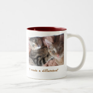 "Unterscheiden Sie " Zweifarbige Tasse
