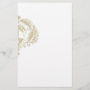 Unterscheidung: Goldweißes Briefpapier