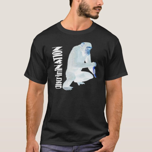 Unterscheidung "Schimpanse" (dunkles Shirt) T-Shirt (Vorderseite)