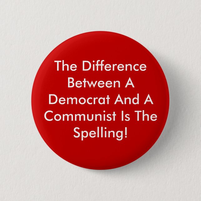 Unterschied zwischen einem Demokraten und einem Ko Button (Vorderseite)