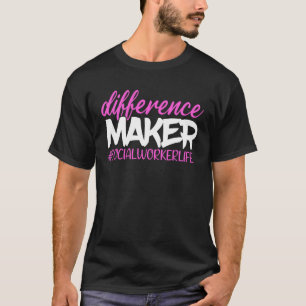 Unterschiede machen Sozialarbeiter und Sozialarbei T-Shirt