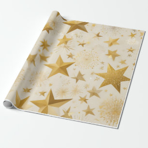 Unterschiedliche Formen und Größen von goldenen St Geschenkpapier
