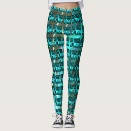 Unterschiedliche hellblau, verschiedene Streifen o Leggings