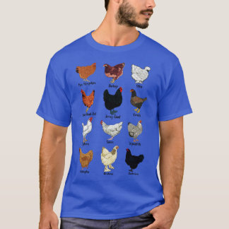 Unterschiedliche Hühnerrassen T-Shirt