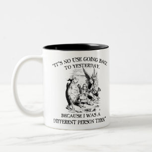 Unterschiedliche Person Zweifarbige Tasse