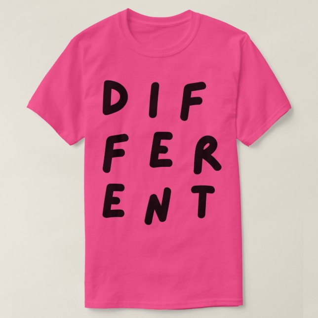 Unterschiedliche Typografie handgeschriebene schwa T-Shirt (Design vorne)