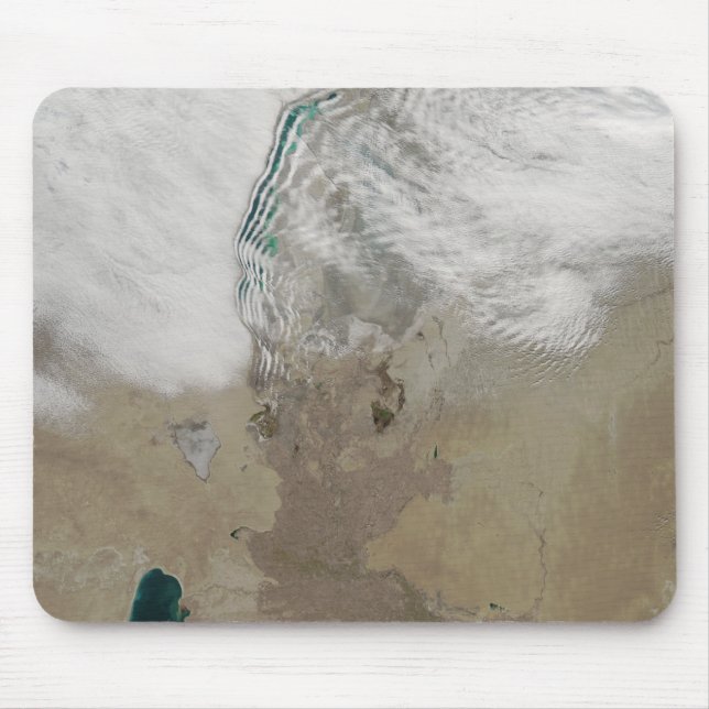 Unterschiedliche Wolkenrichtungen Mousepad (Vorne)