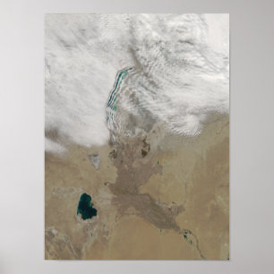 Unterschiedliche Wolkenrichtungen Poster