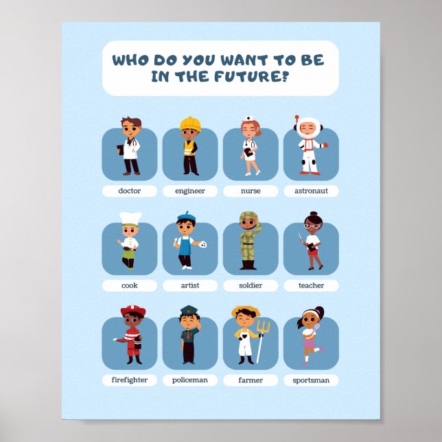 Unterschiedliches Bildung von Berufsschulen Poster (Vorne)