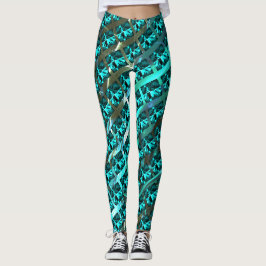 Unterschiedliches hellblau, verschiedene gestreift leggings