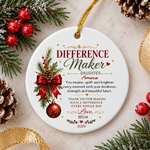 Unterschiedmacher Personalisiertes Wertschätzungsg Keramik Ornament