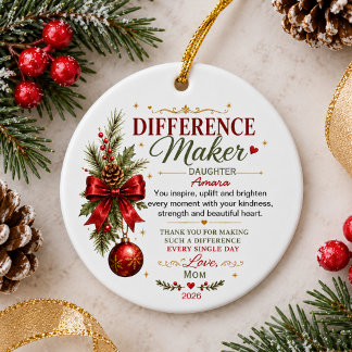 Unterschiedmacher Personalisiertes Wertschätzungsg Keramik Ornament