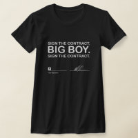 Unterschreiben Sie den Vertrag Big Boy unterzeichn