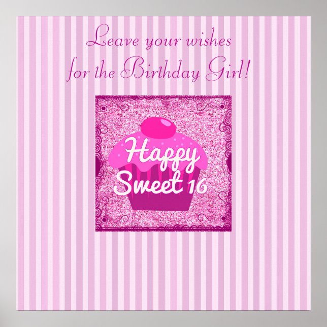 Unterschreiben Sie dieses Geburtstagsposter! Perso Poster (Vorne)