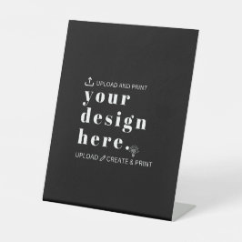 Unterschreiben Sie Ihr Design Upload 10" x 12" Sockelschild