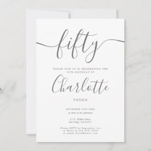 Unterschrift 50. Geburtstag Einladung