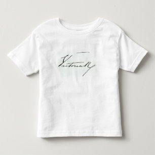 Unterschrift der Königin Victoria (Feder auf Kleinkind T-shirt
