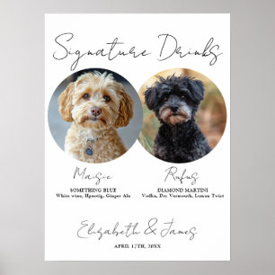 Unterschrift Drinks Haustiere 2 Fotos Unterschreib Poster