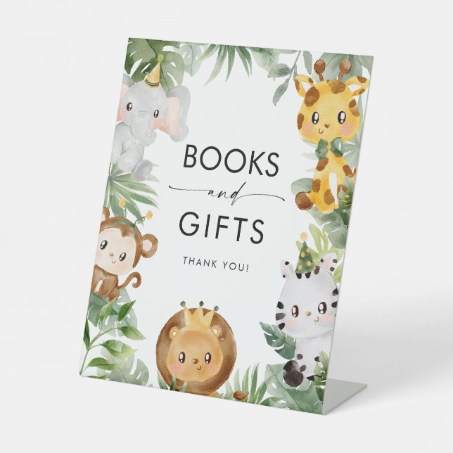 Unterschrift für Safari-Tiere Sockelschild (Vorderseite)