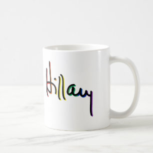 Unterschrift Hillary Clinton Stolz Regenbogen - LG Kaffeetasse