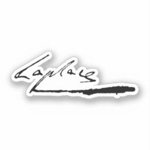Unterschrift Pierre-Simon Laplace Aufkleber