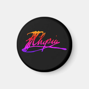 Unterschrift von Frédéric Chopin Magnet