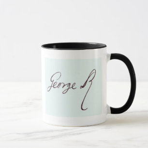 Unterschrift von George II Tasse