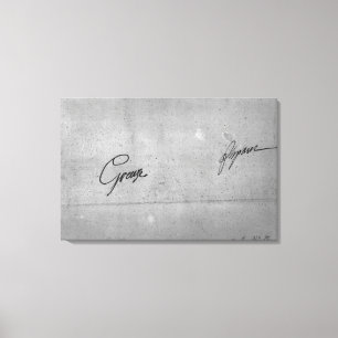 Unterschrift von Jean-Baptiste Greuze Leinwanddruck