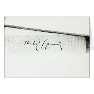 Unterschrift von Nikolaus Kopernikus